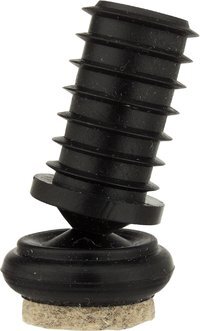 Filz-Biegegleiter für schräge Stahlrohrbeine bis 12° - schwarz,  10 / 14mm 23 / 17 mm