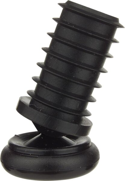 Kunststoff-Biegegleiter für schräge Stahlrohrbeine bis 12° - schwarz,  10 / 14mm - 23 mm