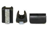Klemmschalengleiter Filz 28 mm lang mit Zapfen, 4er Set