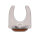 Klemmschalengleiter oval mit PTFE Braflon® Gleitfläche für Tecta Kragstuhl D25,