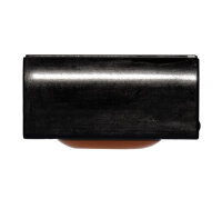 Klemmschalengleiter oval mit PTFE Braflon® Gleitfläche für Tecta Kragstuhl,  Schwarz