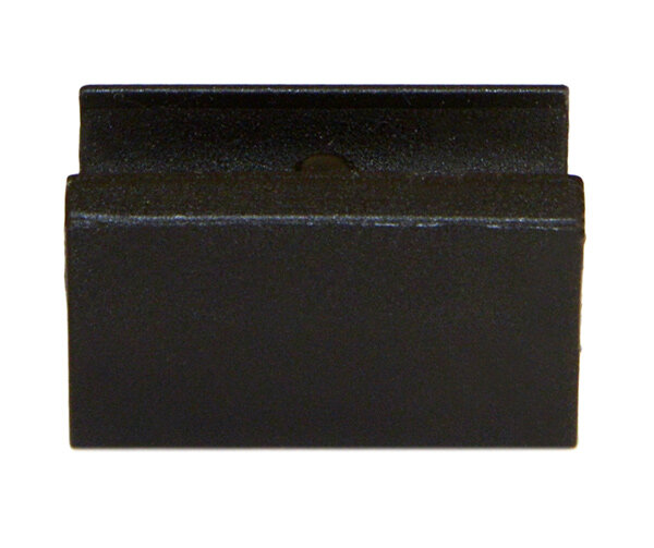 Klemmschalengleiter Kunststoffgleiter mit Dorn,  Schwarz Ø 20 - 22 mm