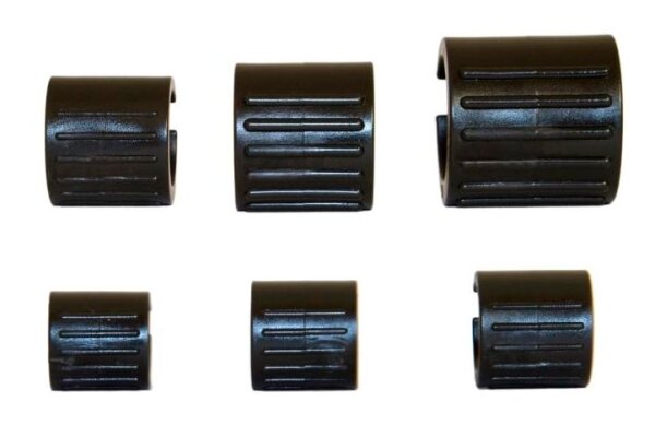 Kunststoff-Klemmgleiter ohne Dorn schwarz, 4er Set