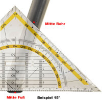Filz-Stopfengleiter Wechselsystem für Stahlrohrfüsse mit 14mm Aussendurchmesser für 15° Winkel im