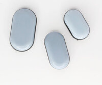 Grau-Blauer PTFE Möbelgleiter selbstklebend oval