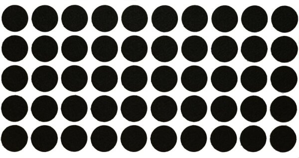 Filzgleiter zum Kleben in Bastelfilz-Qualität (2 mm Dick) Ø 22 mm