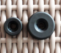 Kunststoffgleiter zum Schrauben 20 mm schwarz