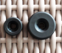 Kunststoffgleiter zum Schrauben 40 mm schwarz
