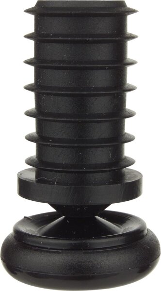 Kunststoff-Biegegleiter für schräge Stahlrohrbeine bis 12° - schwarz,  17 x 17 / 20 x 20 mm - 23 mm