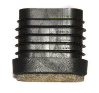 Filzstopfengleiter oval 38 x 20 mm mit Winkel 0 - 20° Grad