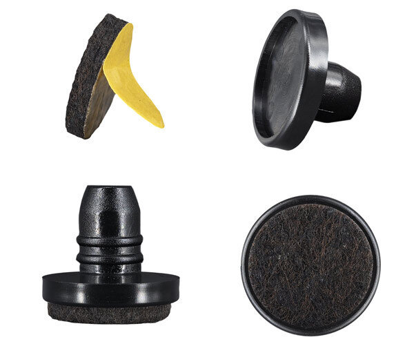 Filz-Gleitereinsatz mit Wechselfilz für for2click Wechselgleitsystem Ø 25 mm