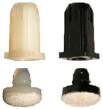 for2click Filzgleiter Stopfen für Vierkantrohre verschiedene Aussendurchmesser Schwarz 20 x 20 mm