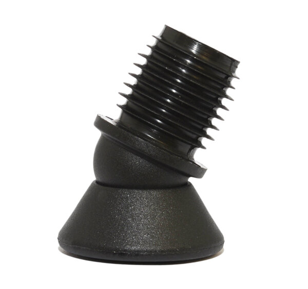 Kunststoff-Gelenkgleiter für Stahlrohrstühle mit schrägen Beinen bis 19°,  Ø 25 mm