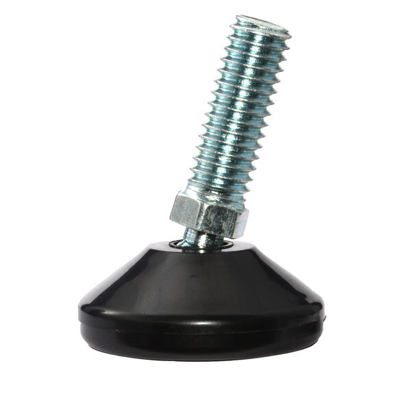 Braflon PTFE-Gleiter mit Gelenk-Gewindestange für schräge Beine bis 25° M10 x 25 mm