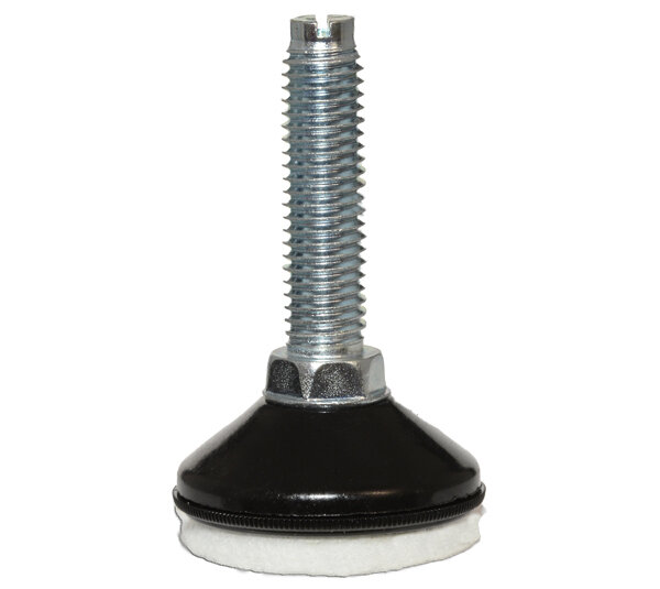 Filz-Gleiter mit gerader Gewindestange M6 x 38 mm