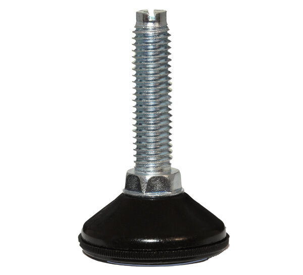 Braflon PTFE-Gleiter mit gerader Gewindestange M10 x 25 mm