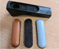 Schraubgleiter für IKEA Stahlrohrstuhl PTFE blau