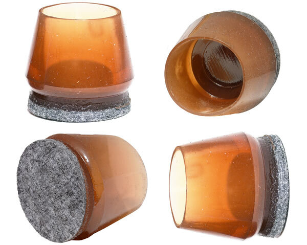 Stuhlkappen mit Filz Kupfer Polyesterfilz Ø 22 mm