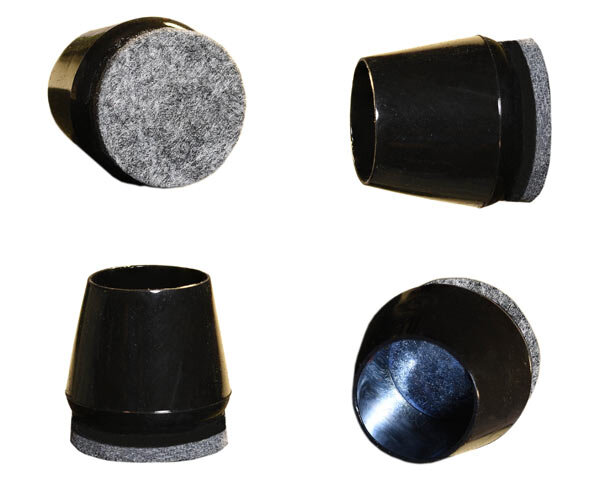 Stuhlkappen Filz schwarz Polyesterfilz Ø 25 mm