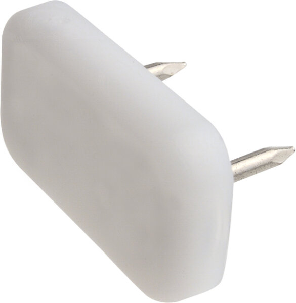 Kunststoffgleiter mit Nagelstift 30 x 18 mm eckig braun