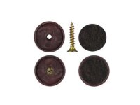 Filzgleiter Wechselsystem zum Schrauben braun 40 mm