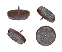 Filzgleiter mit Schraube braun 20 mm