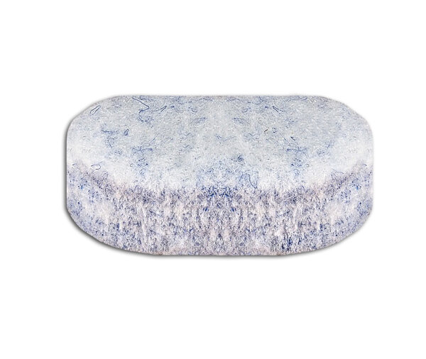 Filzgleiter Ersatzpad 31 x 17 mm oval / 10 mm blau-grau