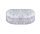 Filzgleiter Ersatzpad 31 x 17 mm oval / 10 mm blau-grau