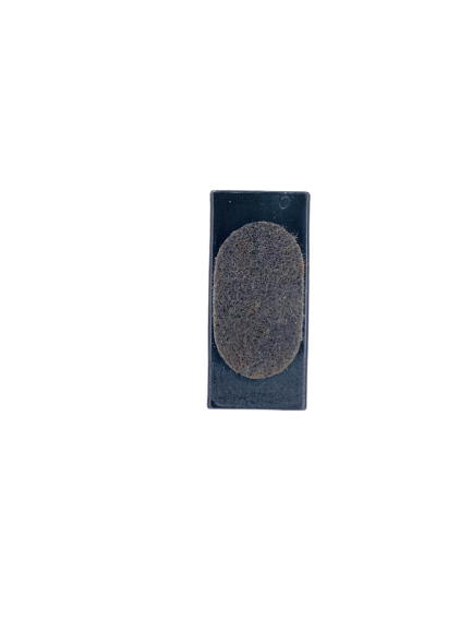 Klemmschalengleiter oval mit Filz für Tecta Kragstuhl,  Schwarz