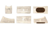 Filzgleiter für Thonet Freischwinger Set für 1 Stuhl transparent 25 mm