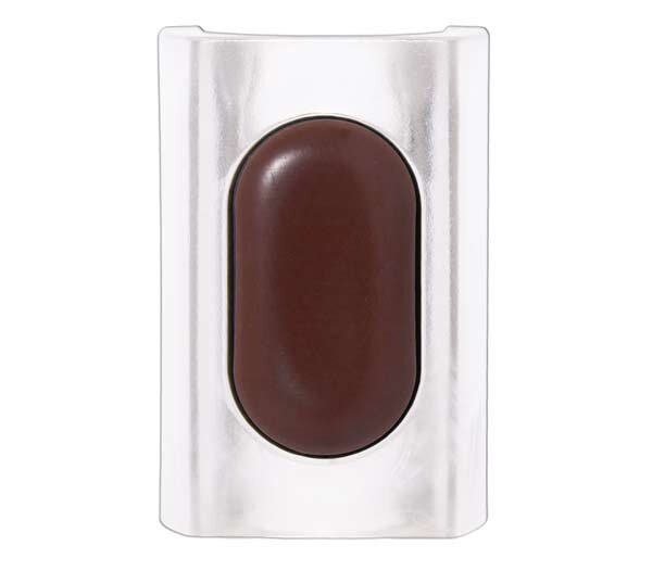 Klemmschalengleiter PTFE-Braflon mit Zapfen dunkelbraun weiß Ø 23 - 25 mm