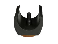 Klemmschalengleiter mit Dorn PTFE-Braflon Gleiter schwarz Ø 23 - 25 mm