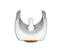 Klemmschalengleiter mit Dorn PTFE-Braflon Gleiter weiß Ø 20 - 22 mm