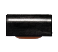 Braflon® PTFE Klemmschalengleiter für Tecta Kragstuhl, Set 2 oval + 2 rund Schwarz Ø 25 mm