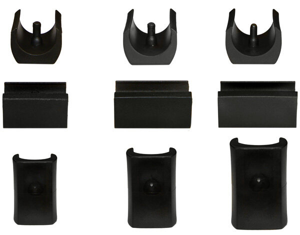 Klemmschalengleiter Kunststoffgleiter mit Dorn