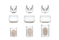 Klemmschalengleiter Filz mit Dorn weiß Ø 23...