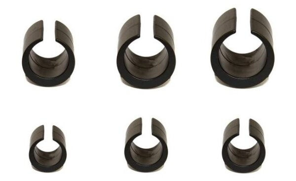 Kunststoff-Klemmgleiter ohne Dorn schwarz Ø 20 - 22 mm