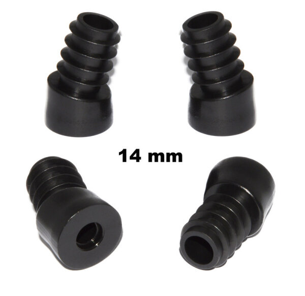 Filz-Stopfengleiter Wechselsystem für Stahlrohrfüsse mit 14mm Aussendurchmesser für 20° Winkel