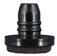 Filz-Stopfengleiter Wechselsystem für Stahlrohrfüsse mit 16mm Aussendurchmesser für 10° Winkel