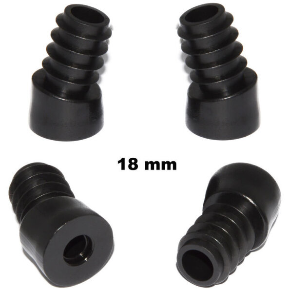 Filz-Stopfengleiter Wechselsystem für Stahlrohrfüsse mit 18mm Aussendurchmesser für 15° Winkel