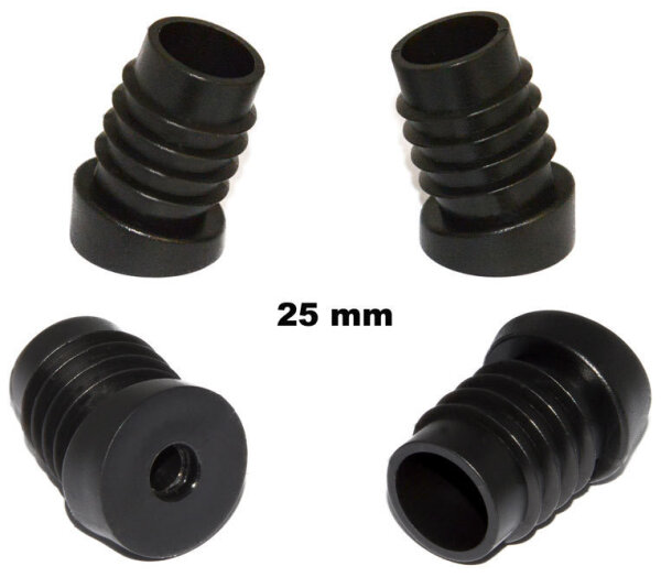 Filz-Stopfengleiter Wechselsystem für Stahlrohrfüsse mit 25mm Aussendurchmesser für 15° Winkel