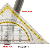 Filz-Stopfengleiter Wechselsystem für Stahlrohrfüsse mit 25mm Aussendurchmesser für 15° Winkel