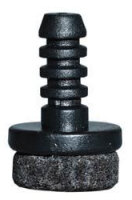 Filzgleiter mit Pin für Stahlrohrstühle mit Lochbohrung Ø 6 mm